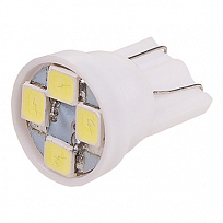 Автолампа диод T10(W5W) 12V 4 SMD Блистер без цоколя 1-конт Белая SKYWAY компл. 2 шт. Габариты, номе